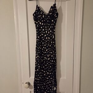 Hello Molly Black and White Polka Dot Maxi Dress